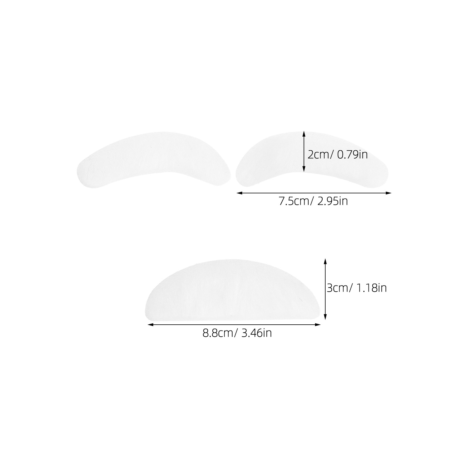 1Set White Fake Beard Eyebrows - Easy Cosplay Prop 评论和价格