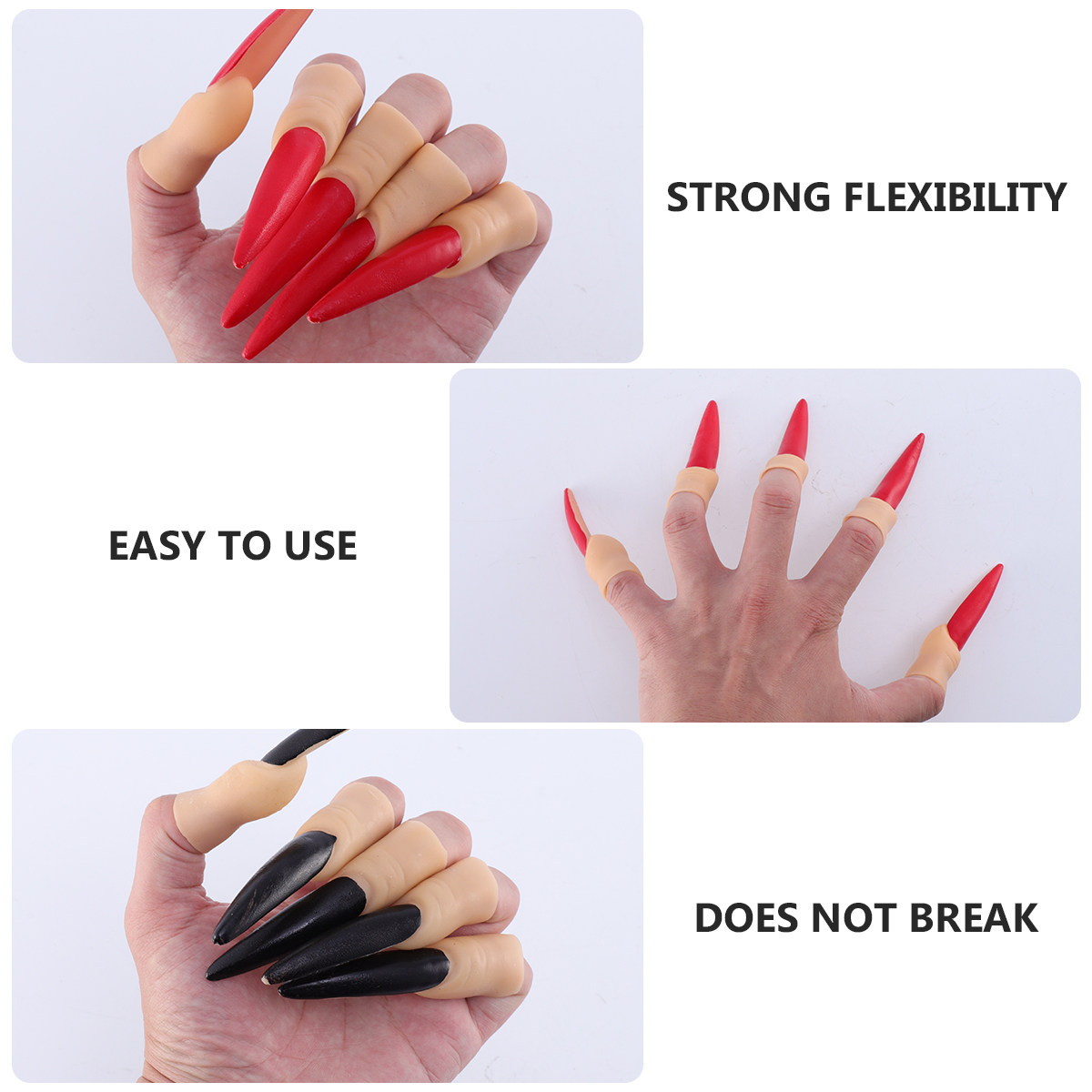 20Pcs Halloween Nails Props Ru - Easy Cosplay Prop 评论和价格